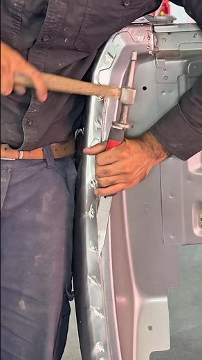 Quater panel replacement, full video on my Youtube channel. #cars #automobile #repair
