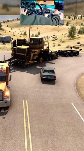 ESTO le pasa POR IMPACIENTE!! 🙄💥 #gameplay #truck #trailer #camion #simulator #fail #ats #fyp