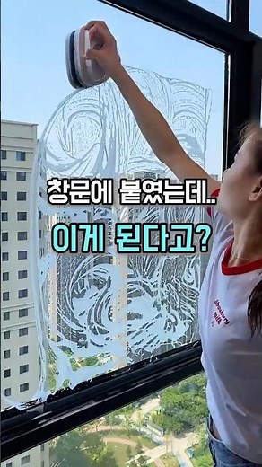 ✨유리창 청소는 이걸로 끝! 창문 안팎이 동시에 닦이는 신박템! #살림템 #창문청소 #자석창문닦이 #살림꿀팁 #살림룰루