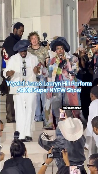 Wyclef Jean & Lauryn Hill Perform At Kid Super NYFW Show #freshmadeit #tamtonight