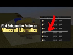 Find Your Schematics Folder on Minecraft Litematica (Quick Tutorial)
