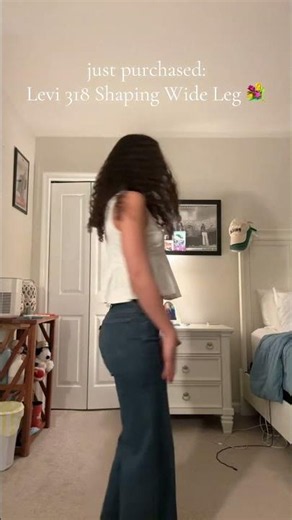 Levi's Women's 318 Shaping Wide Leg Jeans Review The Most Flattering Wide Leg Jeans #jeans #levi