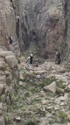 That’s not a ladder, THIS is a ladder 🪜 . On our way too the highest waterfall in the world 🌎 . #getoutside | Sailing with six