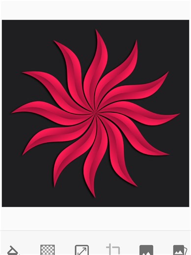 Flower drawing in pixellab #pixellab #logo #graphicdesign #akashonlineschool #foryou