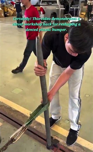 Genius Bumper Repair Hack: Restoring a Dented Bumper with Simple Tools!