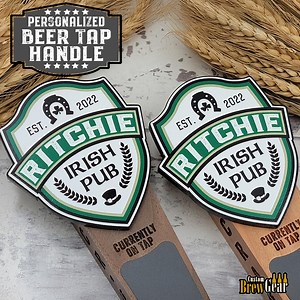 Custom Beer Tap Handle-irish Pub Edition - Personalized Kegerator Tap, Custom Beer Gift - Etsy