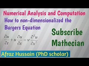 How to non-dimensionalized the non linear PDE.