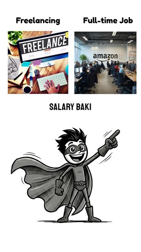 Freelancing vs Full-Time Job: Asli Sach! 💸 #shorts #money