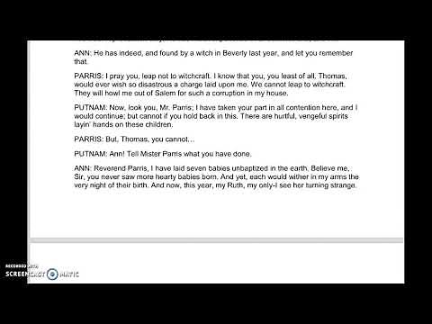 Audio~The Crucible~Act 1: Scene 1A
