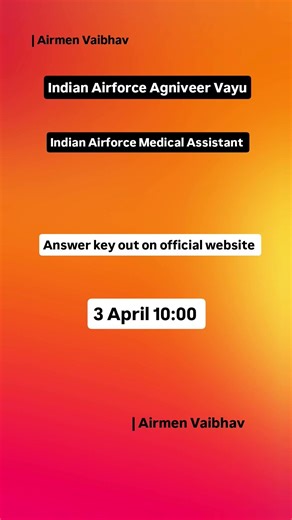 Indian Airforce Agniveer Vayu And Medical Assistant Answer key out #indiaairforce #answerkey #viral