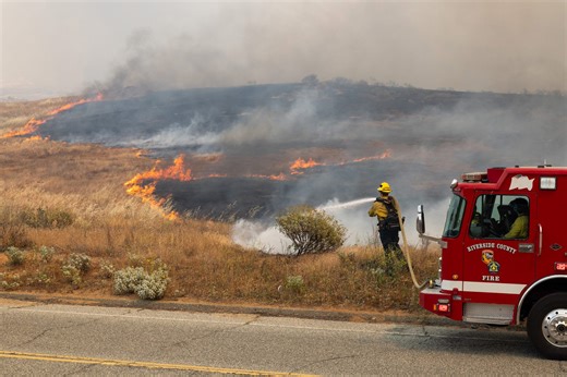 Strong winds fuel Springs Fire in Southern California with 4,000+ acres scorched