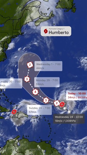 3.7M views · 10K reactions |  Hurricane Humberto has become the...