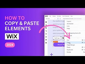 How to Copy & Paste Elements in Wix - 2024 Beginner Tutorial