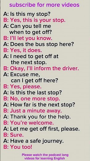 Getting Off the Bus English Conversation | Bus Stop Dialogues | Easy Spoken English