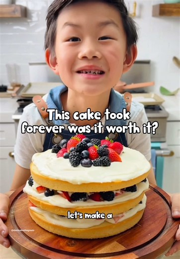 Berry Chantilly Cake Recipe by Kid Baker