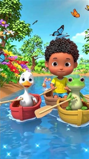 Row Row Row Your Boat 🚣 | Fun Sing-Along Nursery Rhyme for Kids