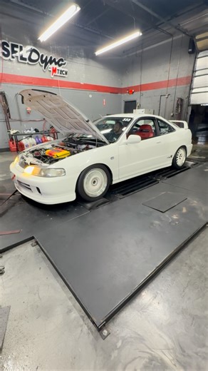 Alfredo Morales | Mint 98+ spec JDM Integra Type R on the dyno tonight. Stock other than a whale dick intake and. Mugen twin loop exhaust. Baseline 173hp... | Instagram