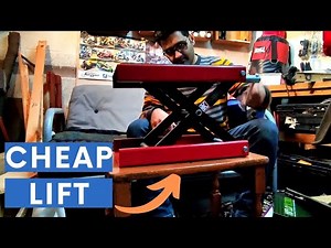 Motorcycle Jack Scissor Lift Review - Ebay Amazon Cheap Motorcycle Scissor Box Lift