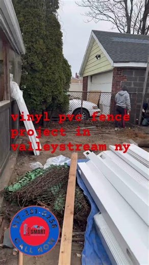 #construction@vinyl# pvc fence project