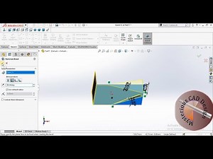 How to use sketch bend in Solidworks sheet metal.|| Solidworks Sheet metal tutorial.