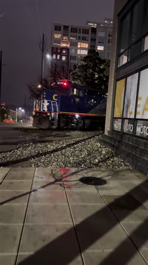 that horn sounds a tad bit fouled but it was cool seeing it snake through the city :) #amtrak #piedmont #f59phi