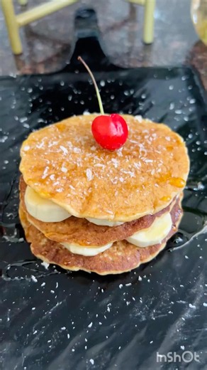 🥞 No maida, just soft and fluffy whole wheat pancakes!#viral #food #cooking #easyrecipe