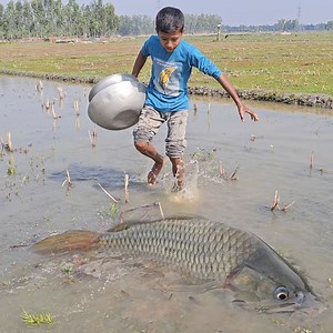 595K views · 6.8K reactions | Best Hand Fishing Video - Traditional Boy Big Fish Hunting By Hand - Fishng With Beautiful Nature #fishing #handfishing #fishingvideo | Fishing 24 | Facebook