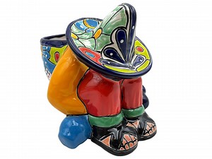 Talavera Planter Pot – Pancho, Hand Painted Mexican Ceramic Flower Pot for Indoor & Outdoor Plants, Colorful Home Décor 12” - Etsy