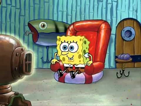 Spongebob Watching TV *Clip*