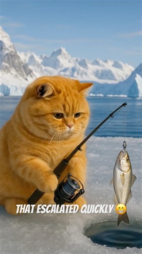 He Didn’t Expect THAT 😹🐟#cartooncat #ai #aianimation #ai #funnycats