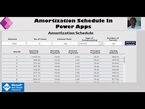 Power Apps for Finance - Loan Amortization Schedule