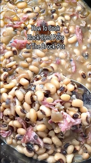 Crockpot Black-Eyed Peas #slowcooker #crockpot #blackeyedpeas