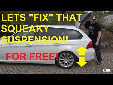 how to "fix" squeaky suspension (FOR FREE) on your BMW E90 E91 E92 E93