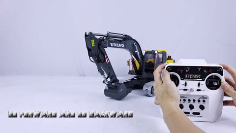 1:14 Double E RC Excavator Model for E010 EC160E Full Alloy Metal RC Engineering Digger Vehicle Motor ESC Servo Light