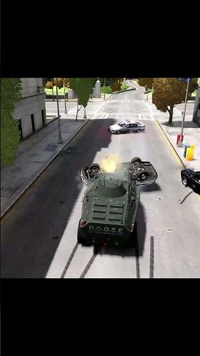 Cops Tried to Stop an APC Tank! 💀🚓 (GTA IV)