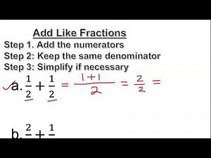 Adding Like Fractions