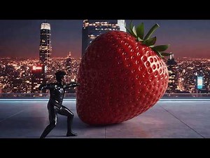 Mega Fruit Smash from Skyscrapers Giant Fruit Drop Slow Motion Explosion CRAZY Fruit Physics!