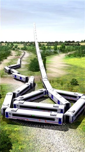 Kereta Api Turun Dari Langit VS Rel Keong VS Rel Melengkung