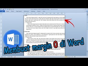 Cara Membuat Margin 0 di Microsoft Word
