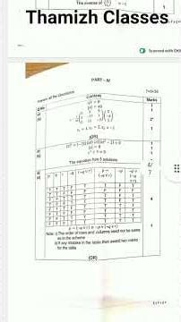12th Public Answer Key -Mathematics