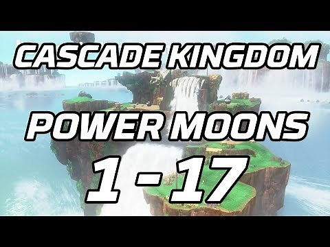 [Super Mario Odyssey] Cascade Kingdom Power Moons 1 - 17 Guide