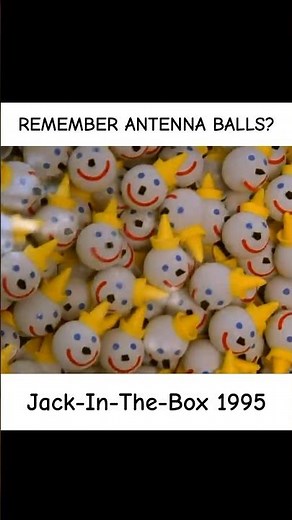 REMEMBER ANTENNA BALLS? 1995 Jack-In-The-Box Commercial #shorts #jackinthebox #fastfood #1990s #fyp