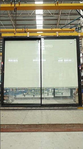 motorized built in blinds sliding door design for smart home and interior spaces