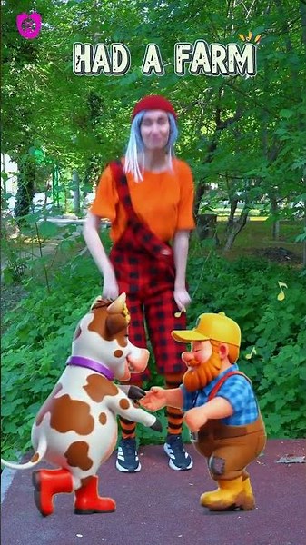Old Macdonald had a farm - Moo Moo | Kids Videos & Kids Songs #shortsforkids #oldmacdonaldhadafarm