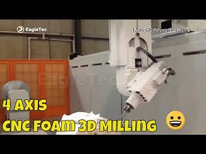 4 Axis CNC Foam Router Milling 3D Polystyrene Shapes | CNC Foam Prototyping