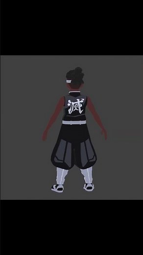 How I Made this Demon Slayer Character in Blender !