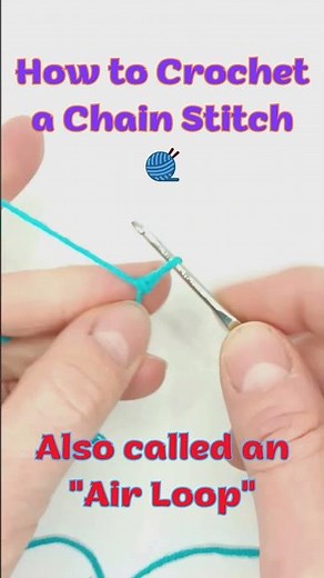 How to Crochet an Air Loop | Beginner Chain Stitch Tutorial