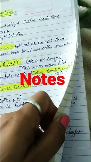 Banking notes... #study #banking #shorts #notes