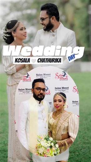 ✨ KOSALA & CHATHURIKA ✨ A Celebration of Love & Elegance 💍 May your journey together be as beautiful as your wedding day. Wishing you a lifetime of boundless love, shared laughter, and a happiness that grows with every passing year. Cheers to your forever! 🥂💍❤️