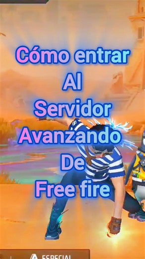 ¿Cómo entrar al servidor avanzado de free fire?🤔 #freefire